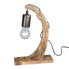 Настольная лампа из состренного дерева в стиле лофт российского производства Petrasvet S8059-1, 1хЕ27 макс. 60Вт