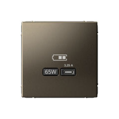  Systeme Electric ARTGALLERY USB РОЗЕТКА тип-С 65Вт высокоскор.заряд. QC, PD, механизм, МОККО