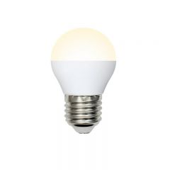 Лампа светодиодная Volpe LED-G45-7W/WW/E27/FR/NR картон
