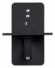 Бра с полкой Arte Lamp Bess A7453AP-1BK
