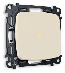 Выключатель проходной одноклавишный с подсветкой без рамки Ambrella Volt Quant MO322030