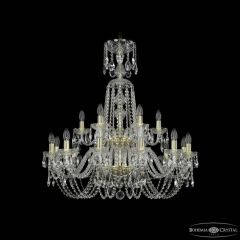 Подвесная люстра Bohemia Ivele Crystal 1402 1402/12+6/300/XL-91/2d G