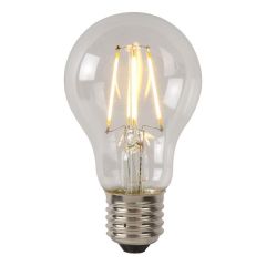 Лампа светодиодная диммируемая Lucide E27 7W 2700К прозрачная 49085/07/60