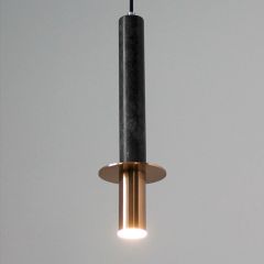 Подвесной светильник Cloyd CLARNET P1 / выс. 36 см - черн.камень (арт.10797)