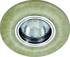 Точечный светильник De Fran FT 836 GR хром + светло зеленый MR16 1 x 50 вт