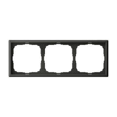  Systeme Electric ARTGALLERY 3-постовая РАМКА, универсальная, БАЗАЛЬТ