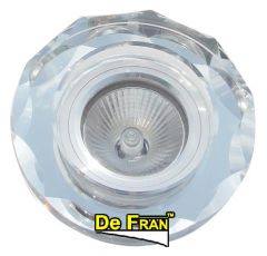 Точечный светильник De Fran FT 884 хром + прозрачный MR16 1 x 50 вт