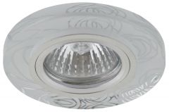 Точечный светильник De Fran FT 774 неповоротный хром / белый + серебро MR16 1 x 50 вт
