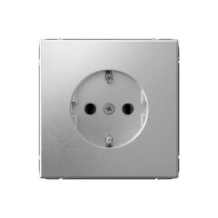  Systeme Electric ARTGALLERY РОЗЕТКА с заземлением, 16А, механизм, быстрозажим. клем., АЛЮМИНИЙ