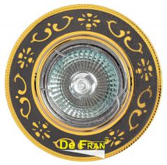 Точечный светильник De Fran FT 183 GUG "Поворотный в центре" граффит + золото MR16 1 x 50 вт