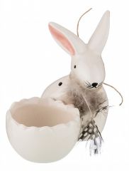  Lefard Подставка для яиц (9x6.5x9.7 см) Кролик перышко 491-107
