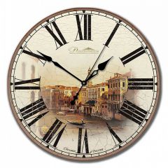  Династия Настенные часы (33x33x4 см) Старинная Венеция 02-002