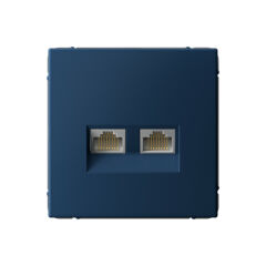  Systeme Electric ARTGALLERY РОЗЕТКА двойная компьютерная RJ45+RJ45, кат.6А, механизм, АКВАМАРИН