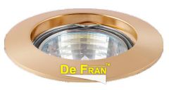 Точечный светильник De Fran FT 208 G неповоротный золото MR16 1 x 50 вт