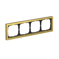  Systeme Electric ARTGALLERY PURE 4-постовая РАМКА, МЕТАЛЛ ЗОЛОТО