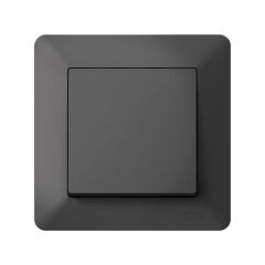  Systeme Electric ATLASDESIGN AIR 1-постовая РАМКА, БАЗАЛЬТ/дымчатый черный