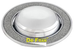 Точечный светильник De Fran FT 834 E14 s "Рыбий глаз" (сфера поворотная) хром + серебро E14 1 x 50 вт