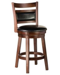 Стул полубарный Dobrin LMB-1678 BUDDY BAR, эспрессо, чёрный