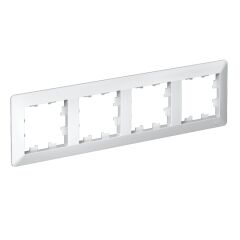  Schneider Electric ATLASDESIGN AIR 4-постовая РАМКА, БЕЛЫЙ/дымчатый черный