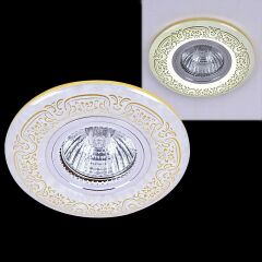  Reluce Встраиваемый светильник 09502-9.0-001MN MR16+LED3W WH/GD