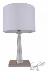Настольная лампа декоративная Newport 3540 3541/T nickel