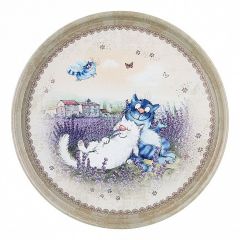  АРТИ-М Поднос (33x2.1 см) Синие коты 898-023