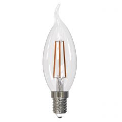  Uniel Лампа светодиодная диммируемая (UL-00005189) E14 9W 3000K прозрачная LED-CW35-9W/3000K/E14/CL/DIM GLA01TR