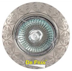 Точечный светильник De Fran FT 143AK SN "Поворотный в центре" сатин-никель MR16 1 x 50 вт