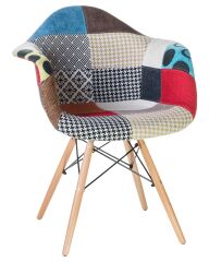 Стул обеденный Dobrin LMZL-PP620G DAW PATCHWORK, цвет сиденья мозаика