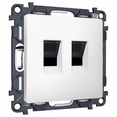 Розетка двойная Ethernet RJ-45 без рамки Ambrella Volt MA MA132110