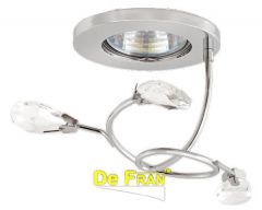 Точечный светильник De Fran FT 881 CH "Лепестки" хром + белый MR16 1 x 50 вт