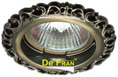 Точечный светильник De Fran FT 1118 GAB Неповоротный, зеленое античное золото MR16 1 x 50 вт