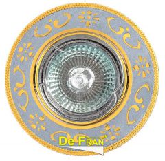 Точечный светильник De Fran FT 183 CHG "Поворотный в центре" хром + золото MR16 1 x 50 вт