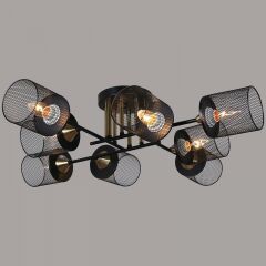  Reluce Люстра на штанге 38460-0.3-08 BK+COPPER