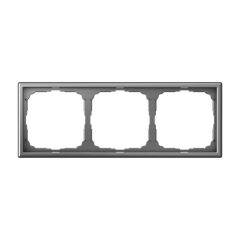  Systeme Electric ARTGALLERY 3-постовая РАМКА, универсальная, СТАЛЬ