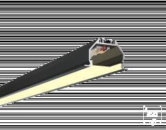  6063 Линейный светильник LINE4932IN-П NoPS (RAL9005/1750mm/LT70 — 3K/66,5W) — БЕЗ БП