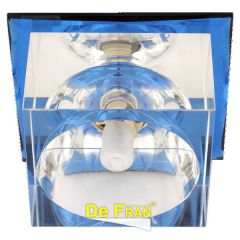 Точечный светильник De Fran FT 9256 b "Куб" серебро + синий G9 1 x 40 вт