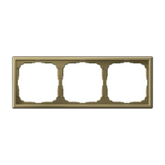 Systeme Electric ARTGALLERY 3-постовая РАМКА, универсальная, ЗОЛОТО