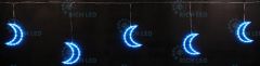 Гирлянда Rich LED Подвески Луны 3*0.5 м, СИНИЙ, прозрачный провод