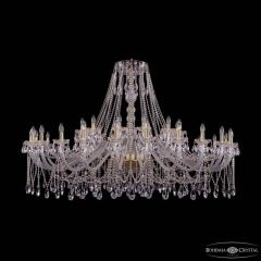 Подвесная люстра Bohemia Ivele Crystal 1413 1413/24+12/700 G