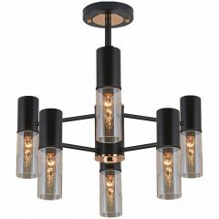 Люстра на штанге Illumico IL1295-6PPA-79 BK GD