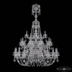 Подвесная люстра Bohemia Ivele Crystal 1402 1402/20+10+5/400/XL-158/3d Ni