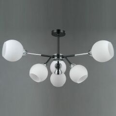 Люстра на штанге Illumico LIBRA IL0715-6CSQ-24 BK CR LIBRA