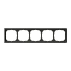  Systeme Electric ARTGALLERY 5-постовая РАМКА, универсальная, БАЗАЛЬТ