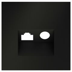 Накладка для ТВ-розетки и RJ-11 или RJ-45 Voltum S70 VLS002708