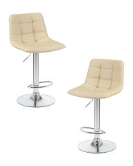 Набор 2 шт Стул барный Dobrin TAILOR, кремовый
