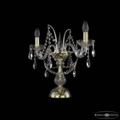 Настольная лампа декоративная Bohemia Ivele Crystal 1411 1411L/2/141-39 G