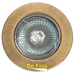 Точечный светильник De Fran FT 9210 GAB неповоротный античное золото MR16 1 x 50 вт