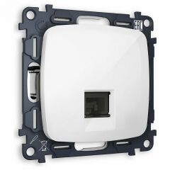 Розетка Ethernet RJ-45 и со шторками, без рамки Ambrella Volt OMEGA MO112005