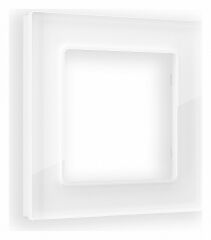 Рамка на 1 пост Ambrella Volt Platos Стекло натуральное AF380101